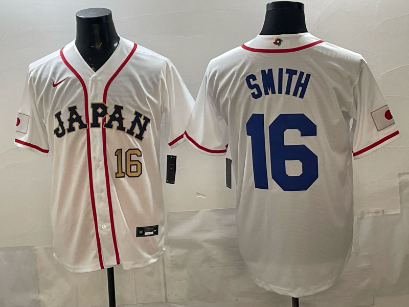 Men 2026 World Cub USA16 Smith white Nike MLB Jersey 008